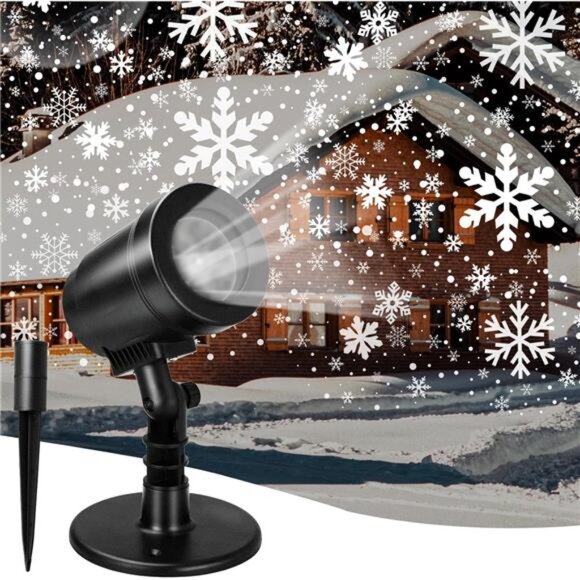 Christmas Projector Lights Outdoor, Outdoor Christmas Decorations, Snow Holiday - Picture 1 of 7